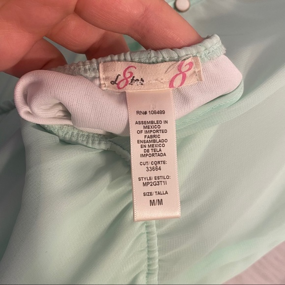 Mint Chiffon High Low Dress - Picture 5 of 6